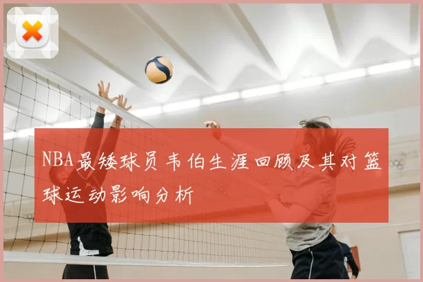 NBA最矮球员韦伯生涯回顾及其对篮球运动影响分析