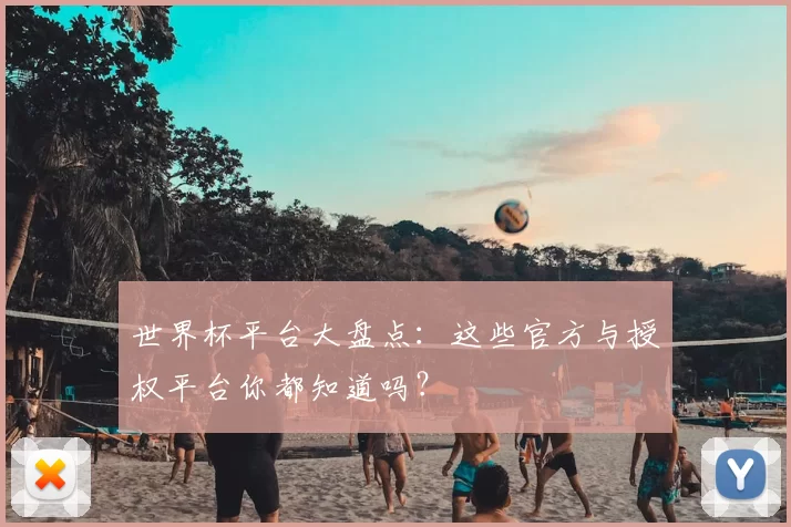 世界杯平台大盘点:这些官方与授权平台你都知道吗?
